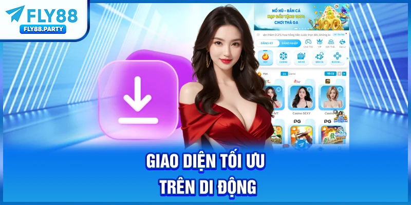 Giao diện tối ưu trên di động