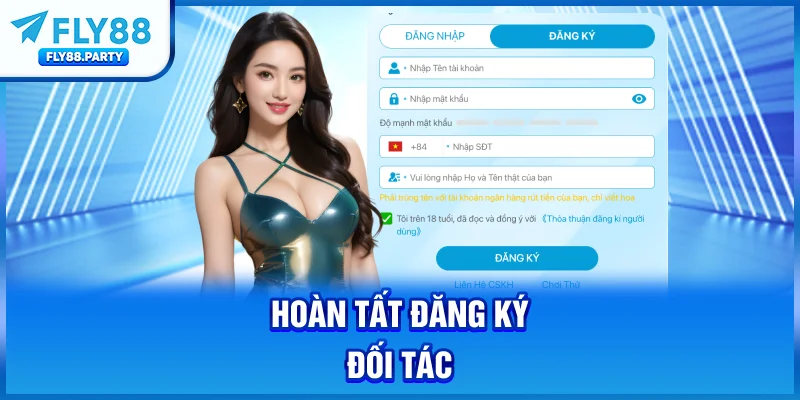 Hoàn tất đăng ký đối tác